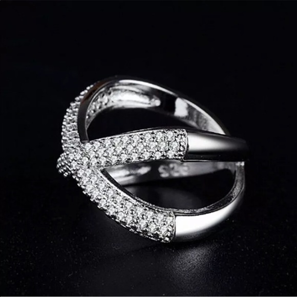 Infinity Women White Sapphire 925 Silver - Picture 6 of 6